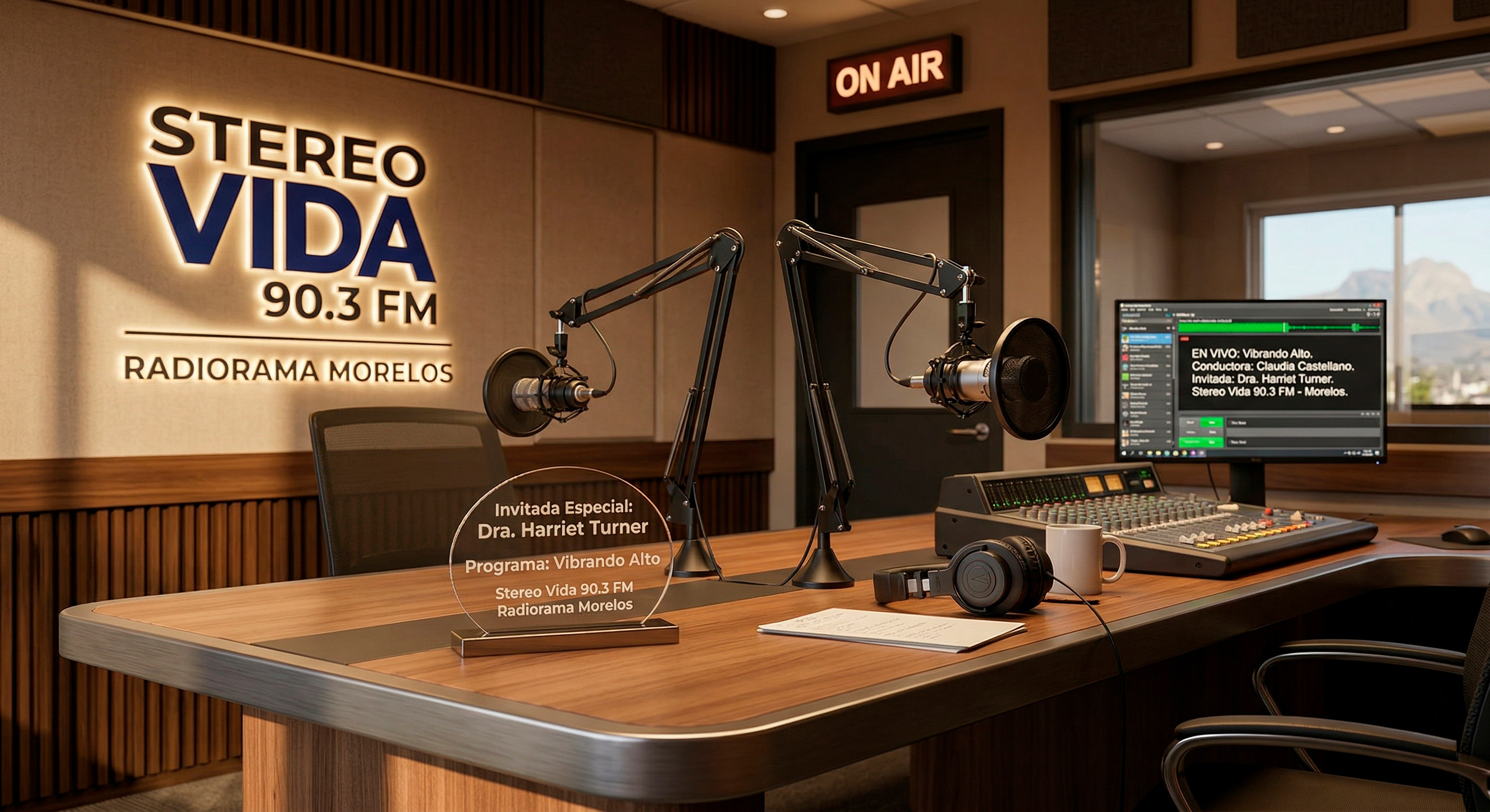 Harriet Turner en Stereo Vida 90.3 FM: una conversación que vibra alto